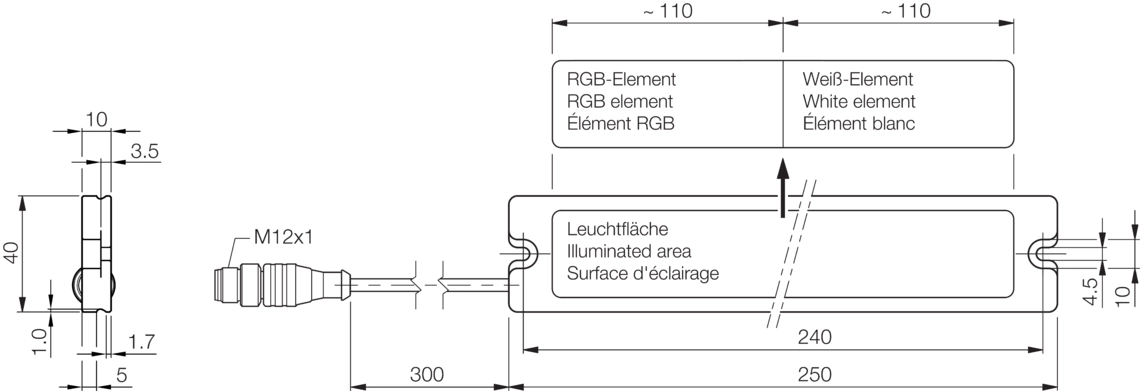 机器光源 MB-RGBW 带有状态显示