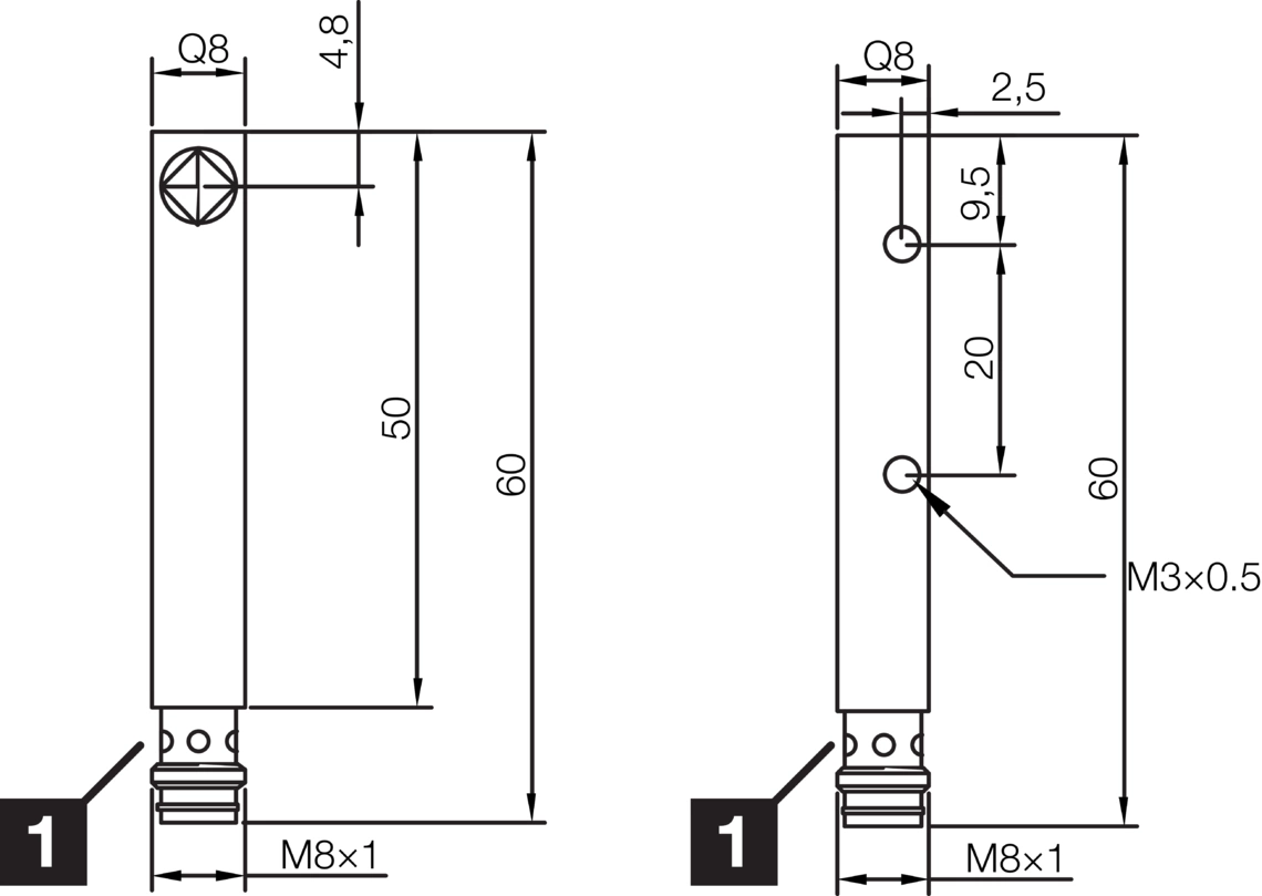 电感式接近传感器 INQ 方型