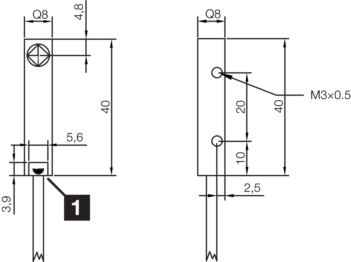 电感式接近传感器 INQ 方型