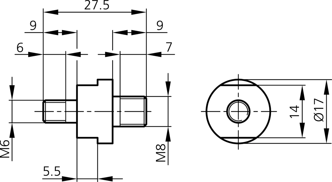 Kugelgelenkhalterung Z-UBT-KU-MS Montagesystem