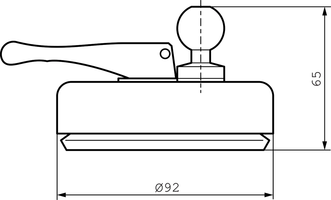 Kugelgelenkhalterung Z-UBT-KU-MS Montagesystem