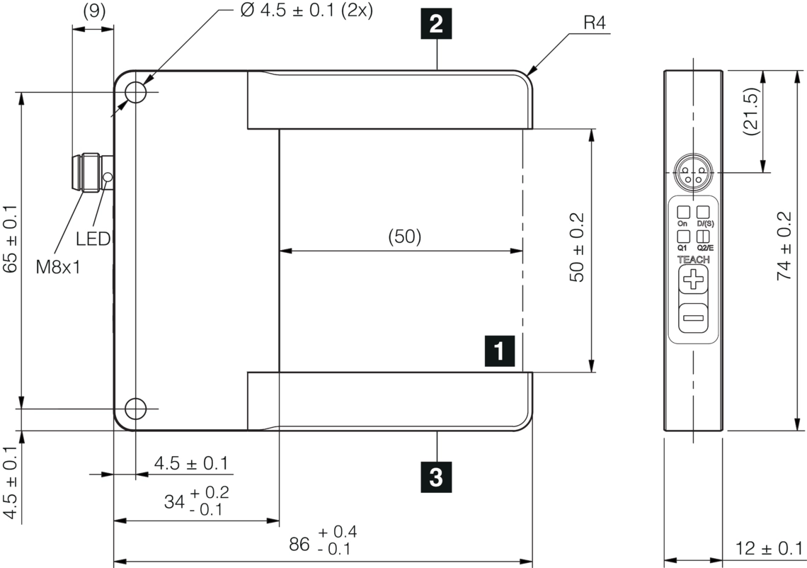 Rahmenlichtschranken OGWTI Gabel-Bauform