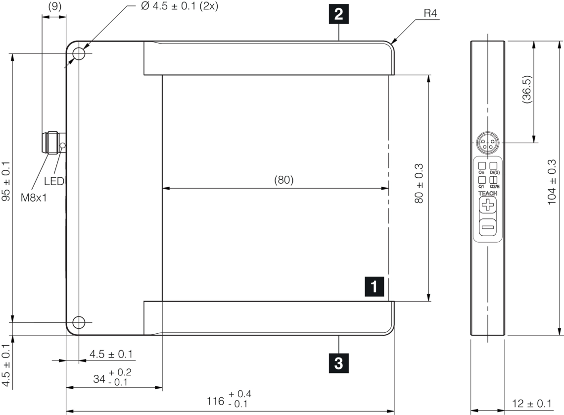 Frame light barriers OGWTI Fork design
