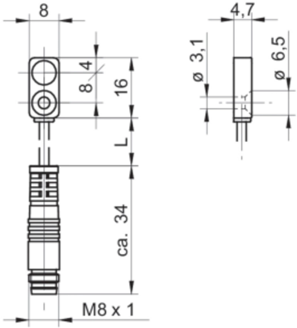 电感式接近传感器 INQ 方型