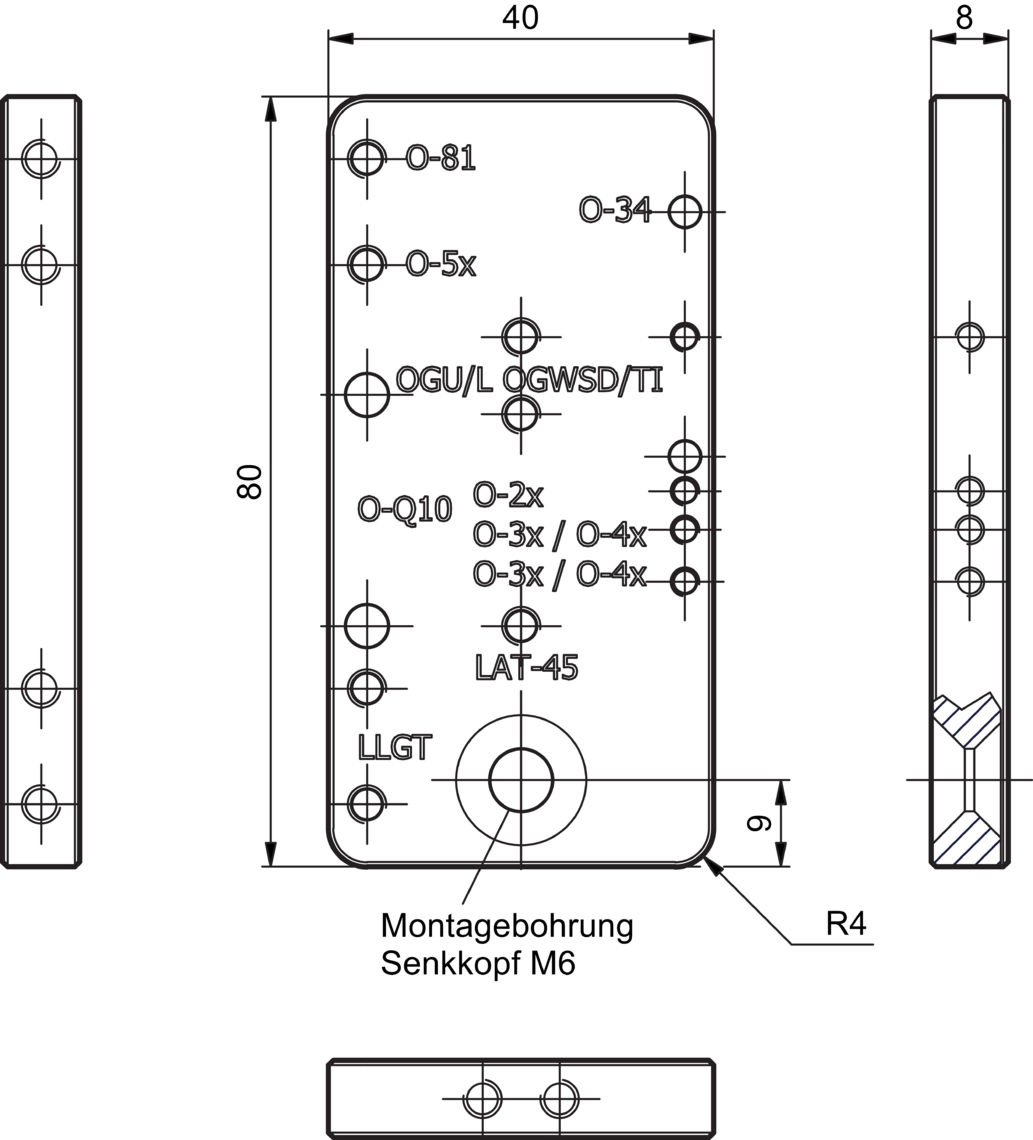 Support à articulation sphérique Support de produit Z-UBT-KU-PH
