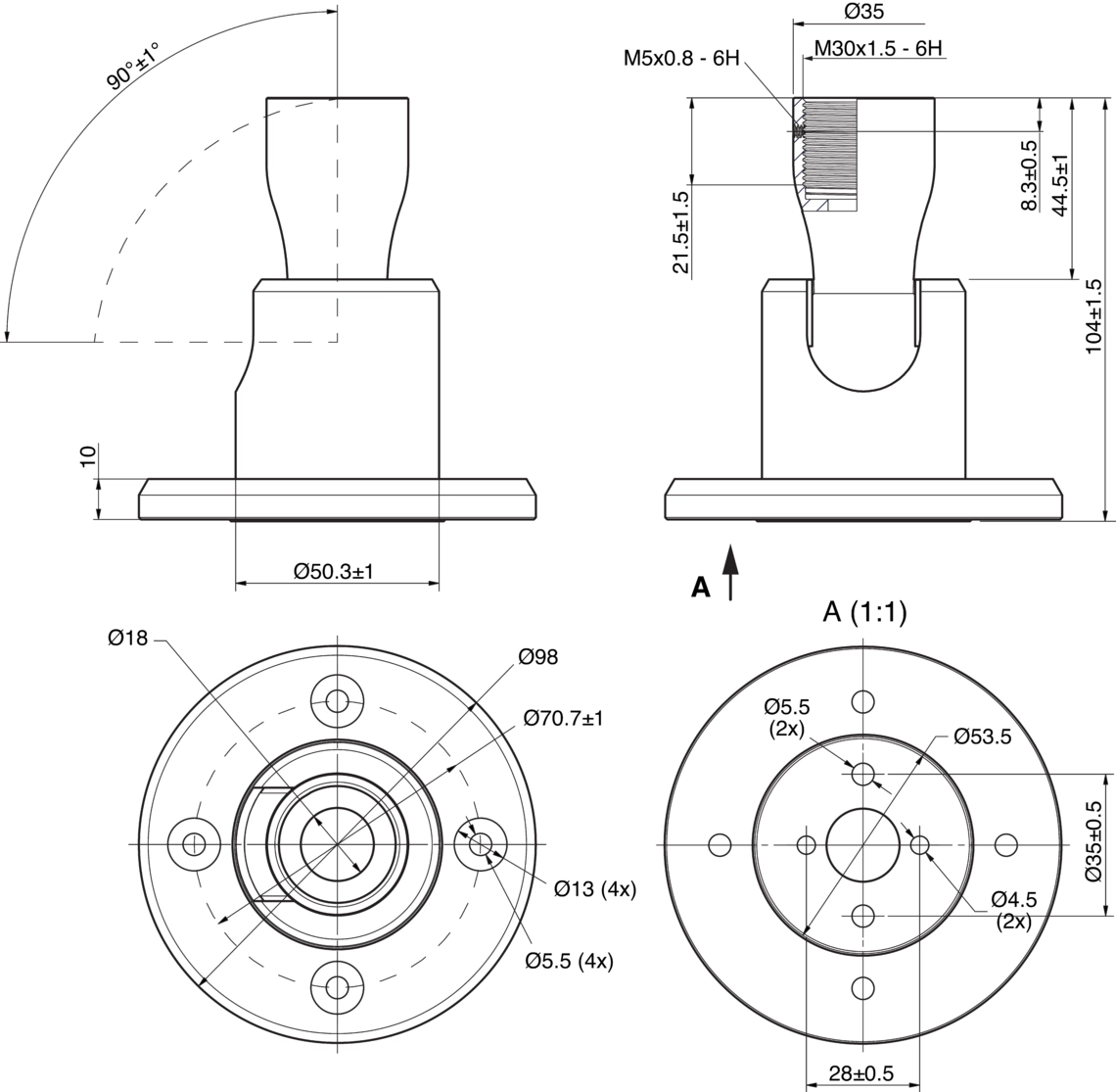 SBT-Z Zubehör Signalleuchten Mechanisches Zubehör