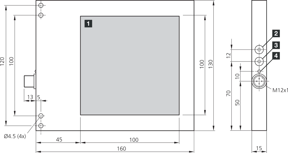BE-F Area lights Area lights with switchable constant light