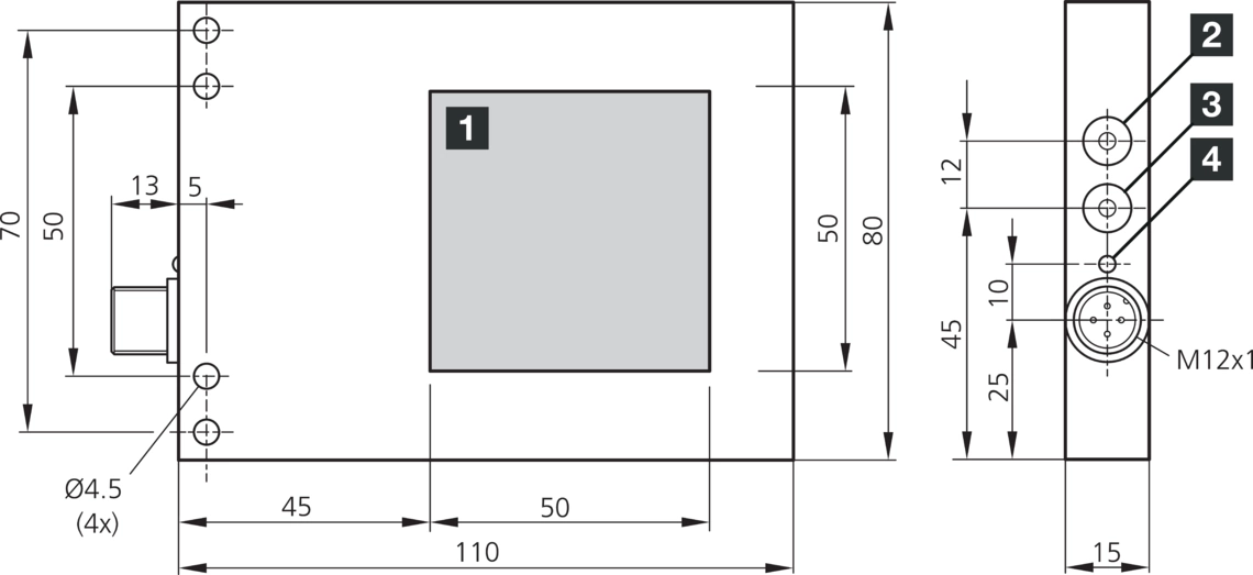 BE-F Area lights Area lights with switchable constant light