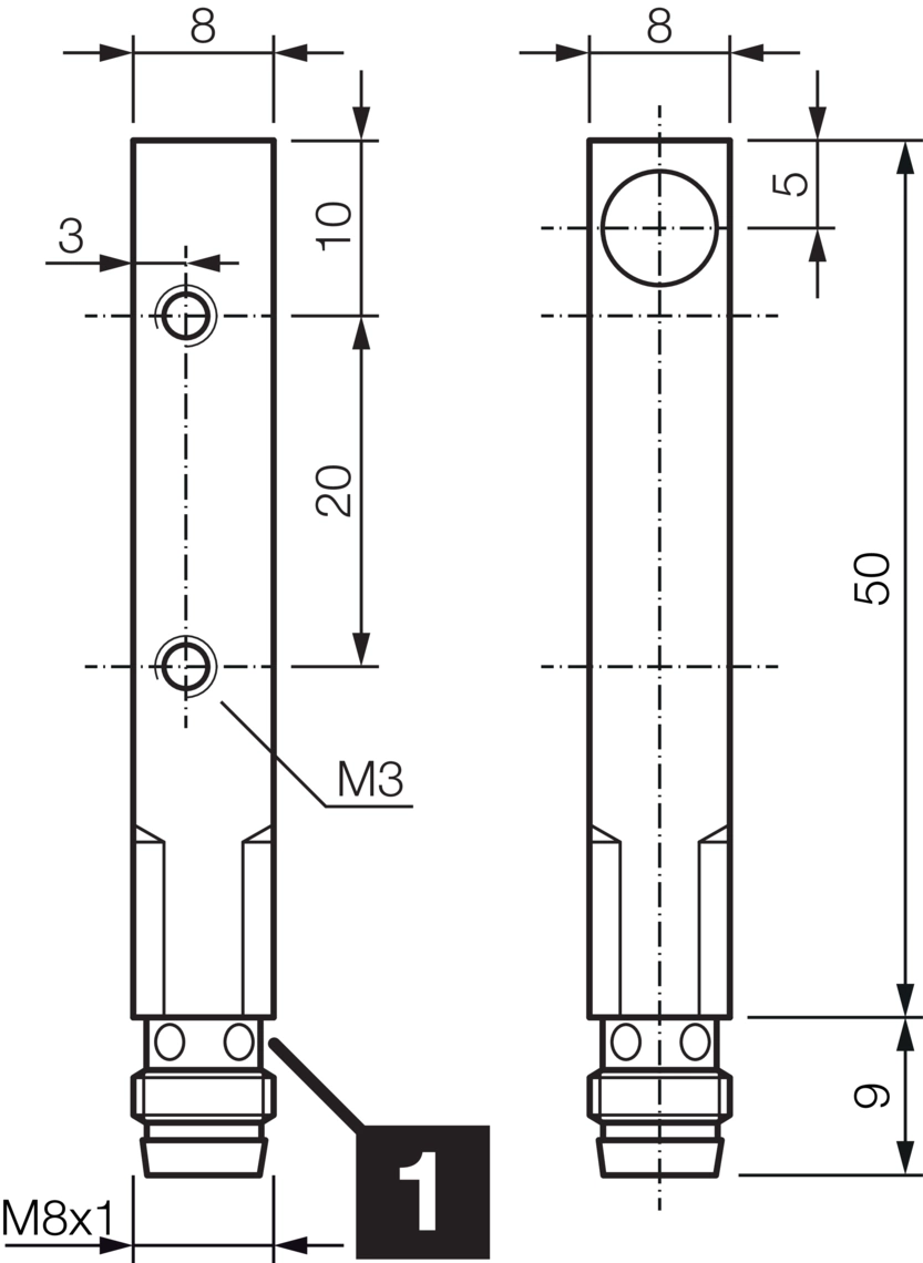 电感式接近传感器 INQ 方型