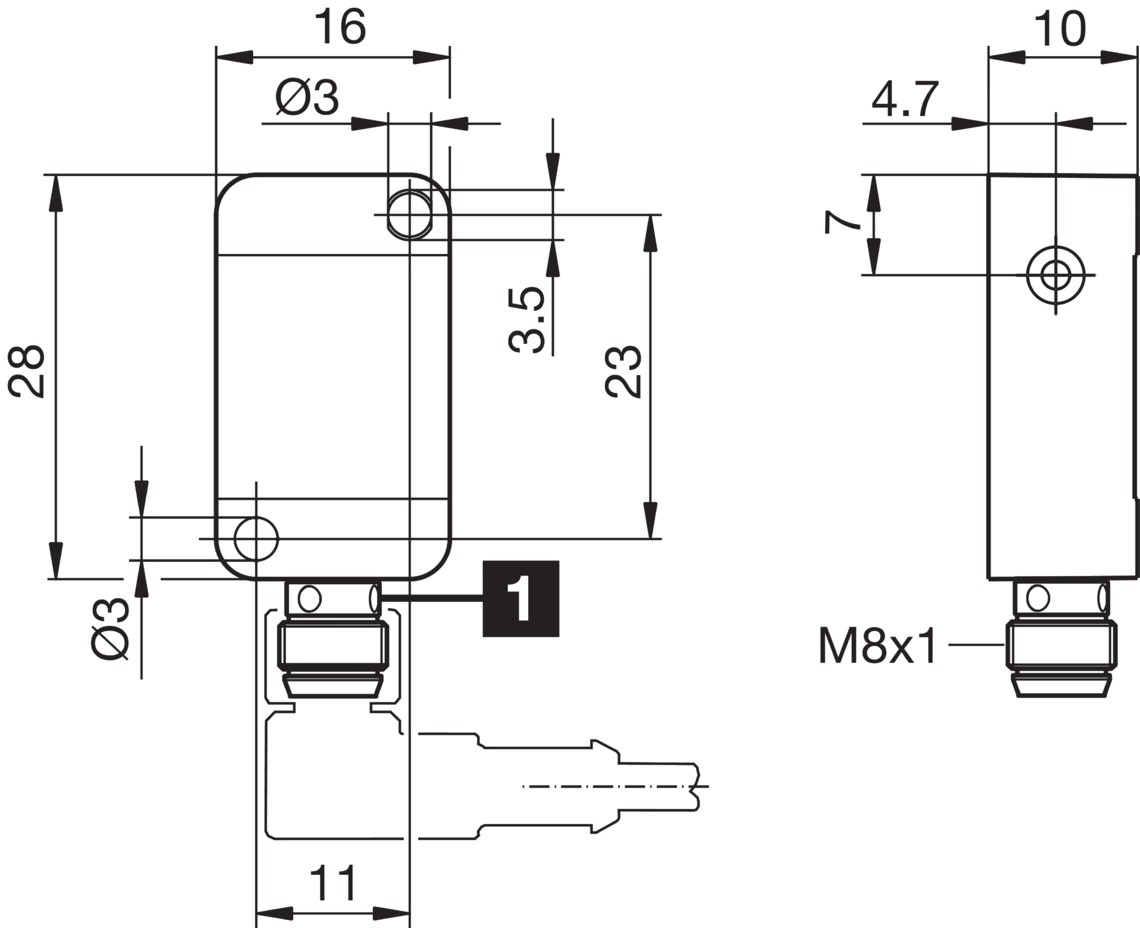电感式接近传感器 INQ 方型