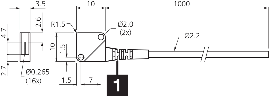 Kunststoff-Lichtleitersensoren KL Kunststoff-Lichtleiter