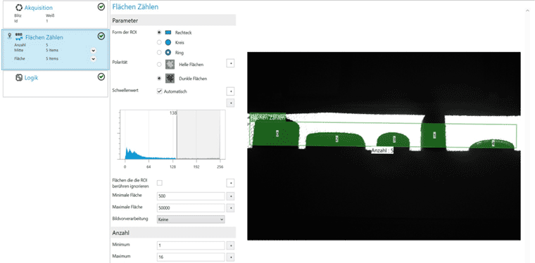 di-soric Vision Sensor CS-60: Software nVision-i Benutzeroberfl&auml;che