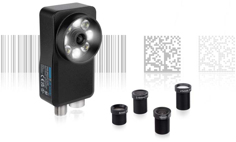 di-soric ID-600 mit Wechselobjektiven und 1D- und 2D-Codes